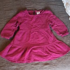 Wonder Nation Raspberry Textured Dress